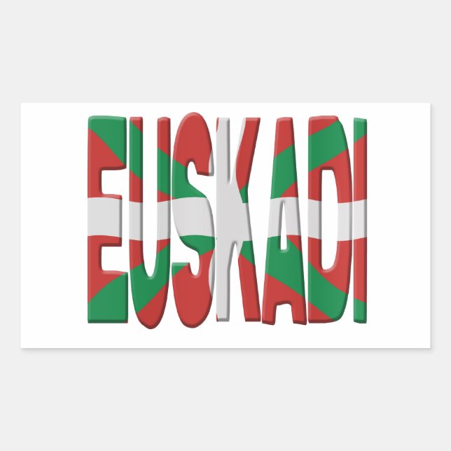 Adesivo Retangular Euskadi - Basque flag (Frente)