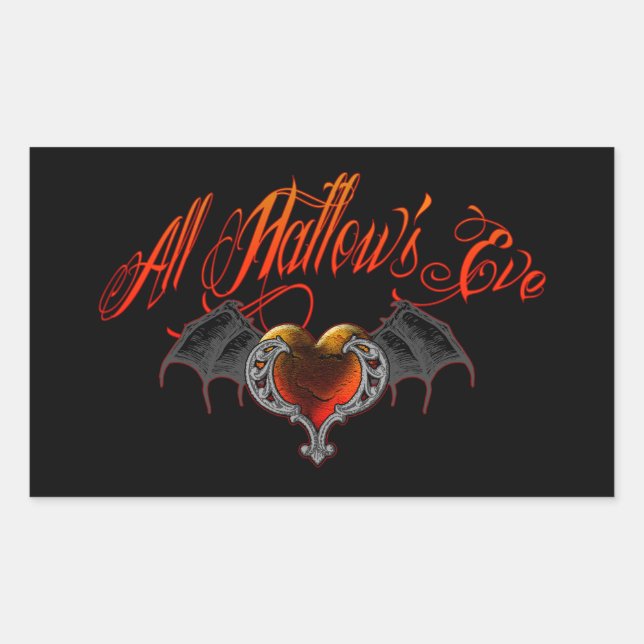 Adesivo Retangular Eve de Todos os Hallow (Frente)