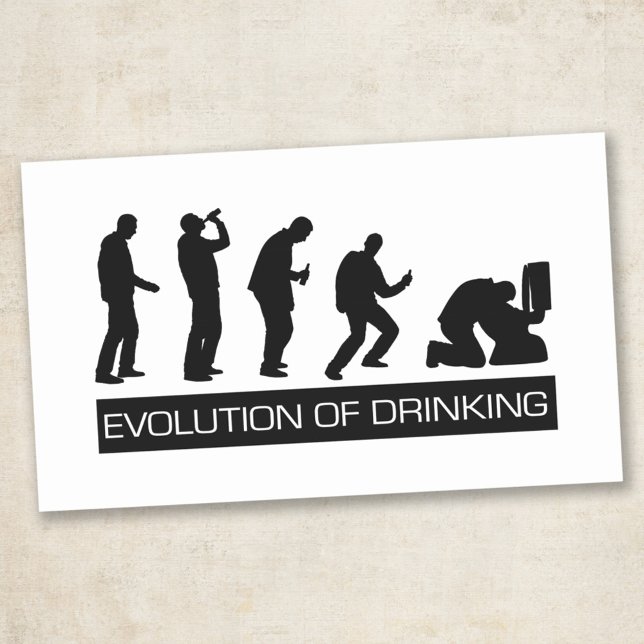 Adesivo Retangular Evolução do Beber (Criador carregado)