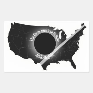 Adesivo Retangular Excelente American Eclipse Sticker abril de 2024