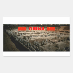 Adesivo Retangular Exército de Terracotta da CHINA