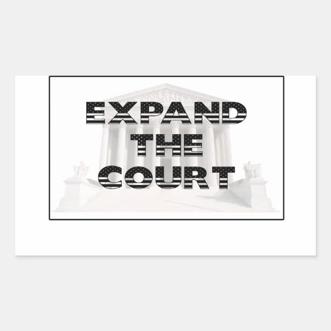 Adesivo Retangular Expandir o Tribunal (Frente)