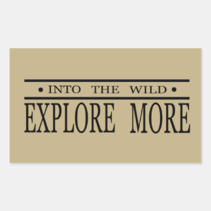 Adesivo Retangular explorar mais na natureza