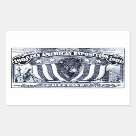 Adesivo Retangular Exposição Pan-Americana 1901