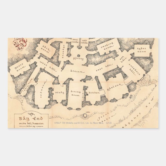 Adesivo Retangular Extremidade do saco (Frente)