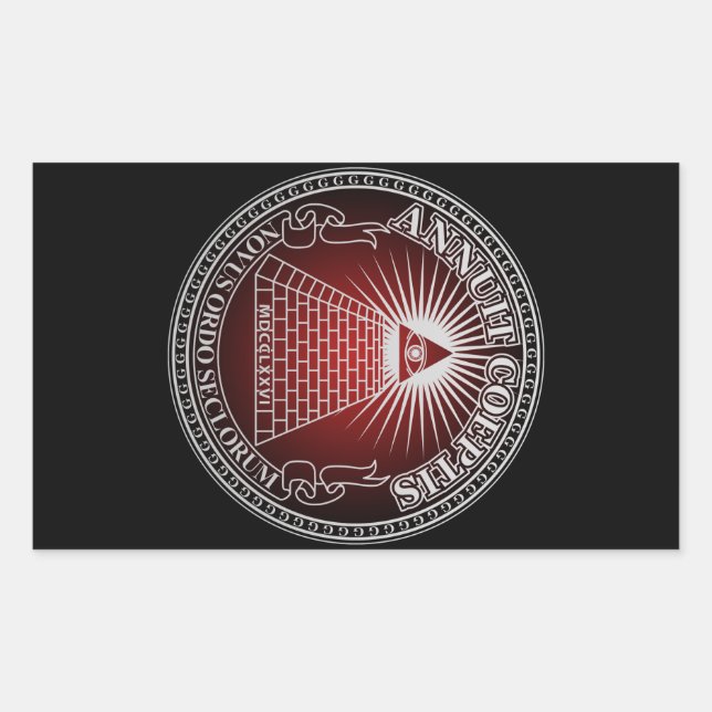 Adesivo Retangular Eye of Providence 4 (Frente)