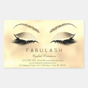 Adesivo Retangular Eyelash Extension Makeup Beauon Glam Glitter