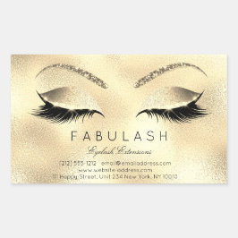 Adesivo Retangular Eyelash Extension Makeup Beauon Lux Glitter