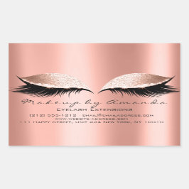 Adesivo Retangular Eyelash Extension Pink Makeup Coral Beauon