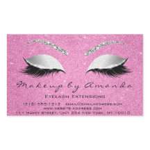 Eyelash Makeup RSVP Beauty Rosa Rosa Cinza Brilhan