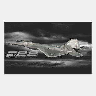 Adesivo Retangular F-22 RAPTORES Retangulares