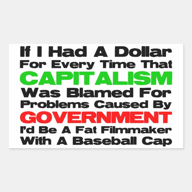 Adesivo Retangular Fabricante De Fatos Com Boné De Beisebol (Frente)