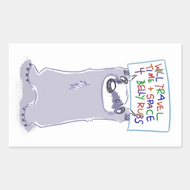 Adesivo Retangular Faça mal - Will Viagem - Sticker (Frente)