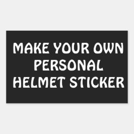 ADESIVO RETANGULAR FAÇA O SEU ÚNICO HELMET STICKER