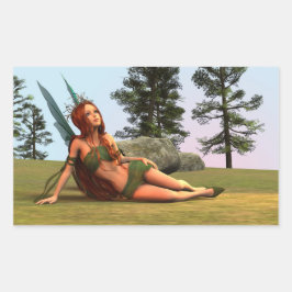 Adesivo Retangular Fada Fátea