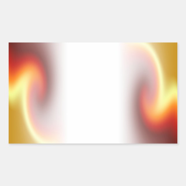 Adesivo Retangular Fade Glória Vermelha (Frente)