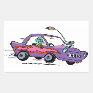 Adesivo Retangular Faixa rápida da tartaruga do pântano