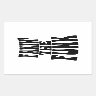 Adesivo Retangular Fakin' the Funk