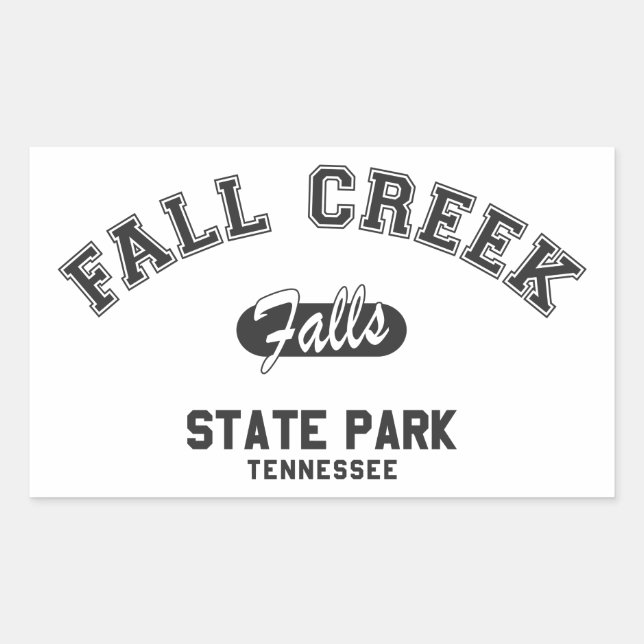 Adesivo Retangular Fall Creek Falls State Park, Tennessee (Frente)