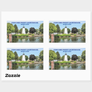 Adesivo Retangular Farol Concord Point, Maryland Stickers