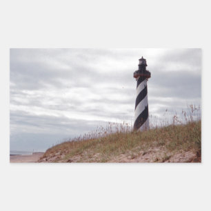 Adesivo Retangular Farol de Hatteras do cabo