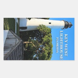 Adesivo Retangular Farol de Key West, Florida