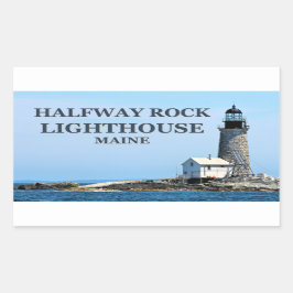 Adesivo Retangular Farol de Maine Stickers