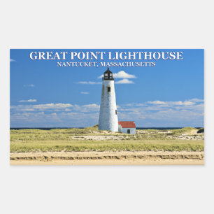 Adesivo Retangular Farol de Ponto de Excelente, Nantucket, MÃE Stick