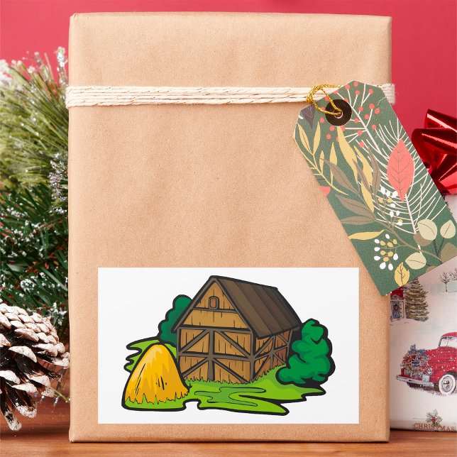 Adesivo Retangular Fazenda (Criador carregado)