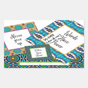 Adesivo Retangular Fazer sobre o plano de sonho Fazer