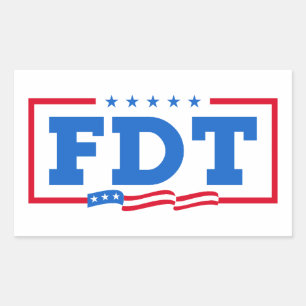 Adesivo Retangular FDT Funny Anti-Trump No-Trump
