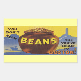 Adesivo Retangular Feijões cozidos de Boston