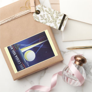 Adesivo Retangular Feira Mundial da Cidade de Nova York em 1939, Viag