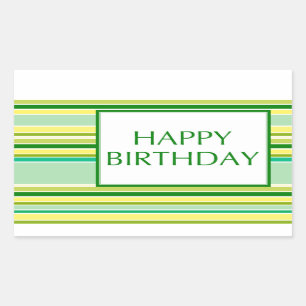 Adesivo Retangular feliz aniversario (lemonLime)