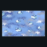 Adesivo Retangular Feliz Hanukkah Falling Star e Dreidels<br><div class="desc">Você está vendo a coleção de Design Lee Hiller. Roupa,  Ofertas e Coleções Lee Hiller Fotografia ou Coleção de Arte Digital. Você pode ver sua fotografia da Nature em http://HikeOurPlanet.com/ e seguir seu blog de caminhada no Hot Primavera National Park.</div>