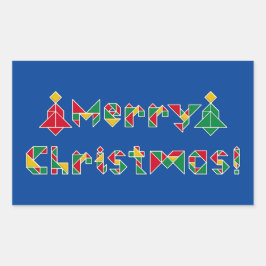 Adesivo Retangular Feliz Natal!