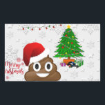 Adesivo Retangular feliz natal poo emoji<br><div class="desc">"feliz natal poo emoji",  "alegria natal poop emoji ""christmas poo emoji",  "christmas poop emoji",  "santa claus poop",  "santa claus poo",  "papais noeis poop",  "engraçado natal",  "poop emoji" "feio natal" poo emoji, , xmas feio, emoji, natal alegre, xmas alegre</div>