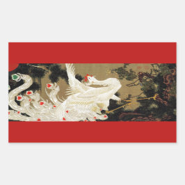 Adesivo Retangular FÊNIX AMOROSA VOANDO,Penas,Corações Dia dos Namora