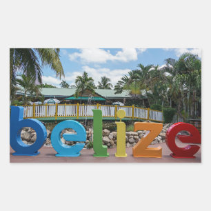Adesivo Retangular Férias Belize