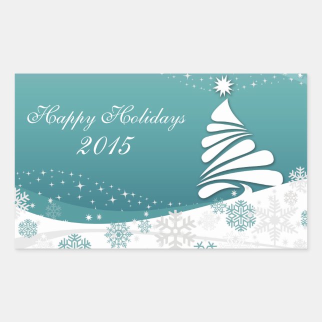 Adesivo Retangular Férias Felizes (Frente)