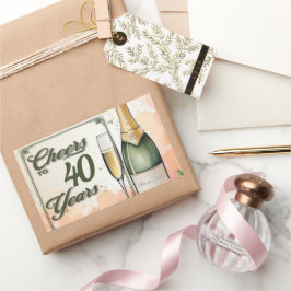 Adesivo Retangular Festa de Animação a Anos