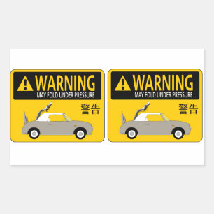 Adesivo Retangular Figaro Sticker