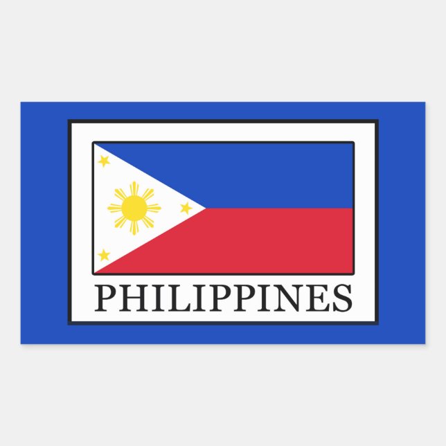 Adesivo Retangular Filipinas (Frente)