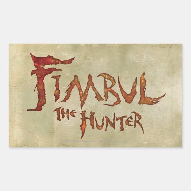 Adesivo Retangular Fimbul The Hunter (Frente)