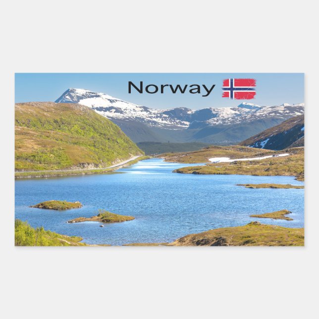 Adesivo Retangular Finnvikvatnet (Frente)