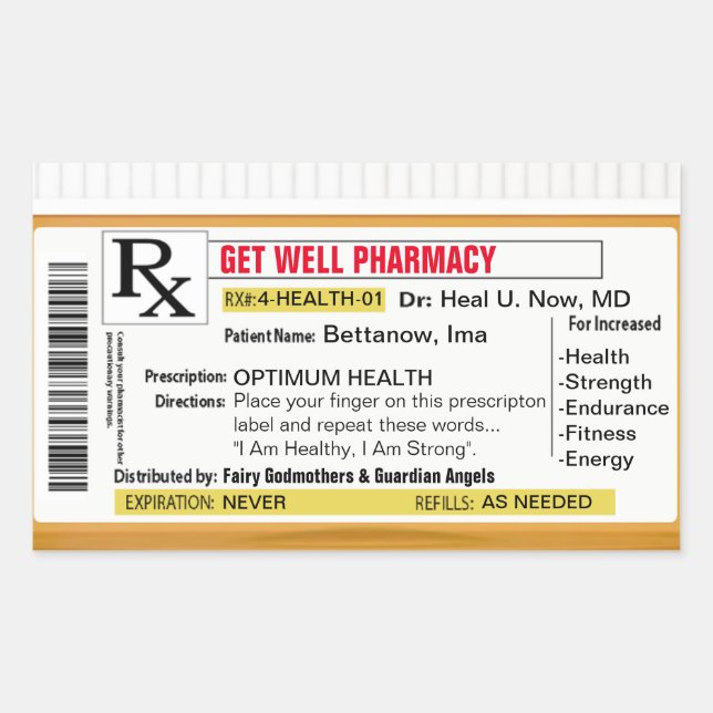 Adesivo Retangular Fique Bem Em Breve (Frente)