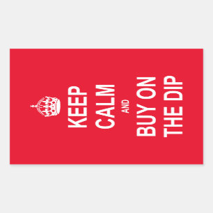 Adesivo Retangular Fique Calmo E Comprar No Dip