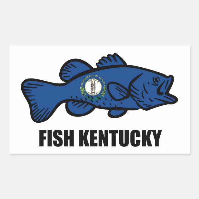 Adesivo Retangular Fish Kentucky (Frente)