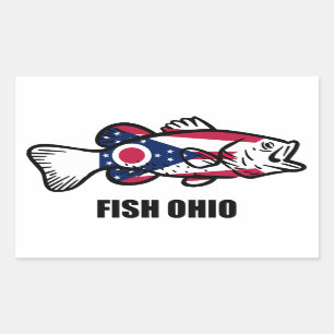 Adesivo Retangular Fish Ohio
