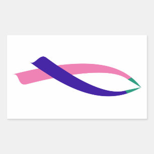 Adesivo Retangular Fita de Sensibilização (Cancer da Tiroide)